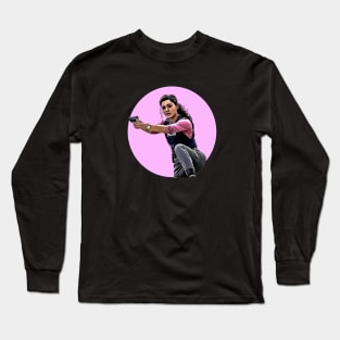 lucy tara in pink Long Sleeve T-Shirt